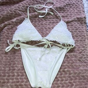 White floral bikini
